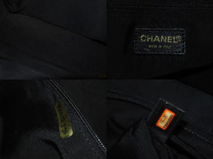 CHANEL シャネル マトラッセ チョコバー トートバッグ ハンドバッグ ココマーク 7番台 ラムスキン ブラック ゴールド金具 美品 中古 4b001719