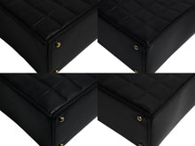 Load image into Gallery viewer, CHANEL シャネル マトラッセ チョコバー トートバッグ ハンドバッグ ココマーク 7番台 ラムスキン ブラック ゴールド金具 美品 中古 4b001719