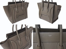 Load image into Gallery viewer, 極美品 CELINE セリーヌ ハンドバッグ ラゲージ ファントム S-AI-4159 ベージュ レザー イタリア製 シルバー金具 中古 4b001727