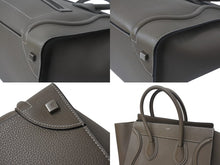 Load image into Gallery viewer, 極美品 CELINE セリーヌ ハンドバッグ ラゲージ ファントム S-AI-4159 ベージュ レザー イタリア製 シルバー金具 中古 4b001727