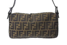 Load image into Gallery viewer, FENDI フェンディ マンマバケット ワンショルダーバッグ 26424 ズッカ柄 ブラウン キャンバス レザー シルバー金具 美品 中古 4b001730