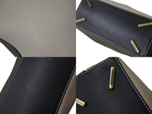Load image into Gallery viewer, 極美品 LOEWE ロエベ 2WAYハンドバッグ Tバケットスモール ソフトグレインドカーフレザー サンド ブラック ゴールド 美品 中古 4b001731