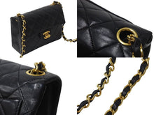 Load image into Gallery viewer, 極美品 CHANEL シャネル ミニマトラッセ18 チェーンショルダーバッグ ラムスキン ブラック 1番台 中古 4b001734