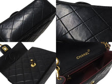 Load image into Gallery viewer, 極美品 CHANEL シャネル ミニマトラッセ18 チェーンショルダーバッグ ラムスキン ブラック 1番台 中古 4b001734