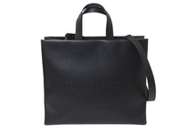 Load image into Gallery viewer, 新品未使用 LOUISVUITTON ルイヴィトン ショッパートートMM トートバッグ M13979 ブラック カウハイドレザー マッドブラック金具 中古 4b001739