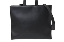 Load image into Gallery viewer, 新品未使用 LOUISVUITTON ルイヴィトン ショッパートートMM トートバッグ M13979 ブラック カウハイドレザー マッドブラック金具 中古 4b001739