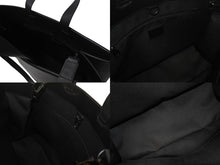Load image into Gallery viewer, 新品未使用 LOUISVUITTON ルイヴィトン ショッパートートMM トートバッグ M13979 ブラック カウハイドレザー マッドブラック金具 中古 4b001739