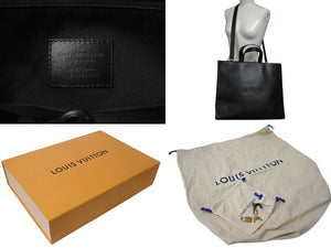 新品未使用 LOUISVUITTON ルイヴィトン ショッパートートMM トートバッグ M13979 ブラック カウハイドレザー マッドブラック金具 中古 4b001739