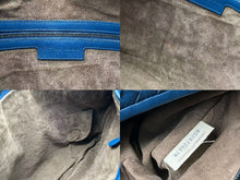 Load image into Gallery viewer, BOTTEGA VENETA ボッテガヴェネタ イントレチャート ホーボー ハンドバッグ レザー ブルー ワンショルダー 美品 中古 4b001752
