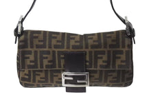 Load image into Gallery viewer, FENDI フェンディ マンマバケット ワンショルダーバッグ 26424 ズッカ柄 ブラウン キャンバス レザー シルバー金具 美品 中古 4b001754