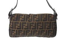 Load image into Gallery viewer, FENDI フェンディ マンマバケット ワンショルダーバッグ 26424 ズッカ柄 ブラウン キャンバス レザー シルバー金具 美品 中古 4b001754