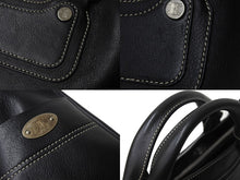 Load image into Gallery viewer, CELINE セリーヌ OLDCELINE オールドセリーヌ ブギーバッグ ハンドバッグ ショルダーバッグ レザー ブラック 美品 中古 4b001756