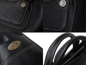 CELINE セリーヌ OLDCELINE オールドセリーヌ ブギーバッグ ハンドバッグ ショルダーバッグ レザー ブラック 美品 中古 4b001756