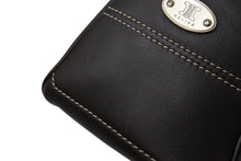 Load image into Gallery viewer, CELINE セリーヌ ハンドバッグ CE00/35 ブラウン レザー シルバー金具 イタリア製 美品 中古 4b001758
