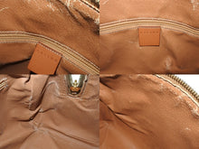 Load image into Gallery viewer, CELINE セリーヌ ミニボストン ハンドバッグ DM00/1 マカダム柄 PVCレザー ブラウン ゴールド金具 良品 中古 4b001759
