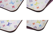 Load image into Gallery viewer, LOUIS VUITTON ルイヴィトン ポシェットクレ コインケース 村上隆 モノグラムマルチカラー ホワイト M93734 良品 中古 4b001760