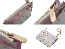 Load image into Gallery viewer, LOUIS VUITTON ルイヴィトン ポシェットクレ コインケース 村上隆 モノグラムマルチカラー ホワイト M93734 良品 中古 4b001760