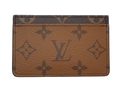 新品未使用 LOUIS VUITTON ルイヴィトン モノグラム リバース ポルト カルト サーンプル カードケース M69161 ブラウン 中古 4b001762