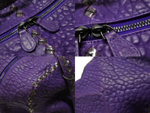 Load image into Gallery viewer, BOTTEGAVENETA ボッテガヴェネタ ハンドバッグ パープル レザー ブラック金具 美品 中古 4b001769