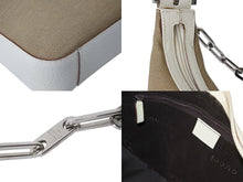 Load image into Gallery viewer, 極美品 GUCCI グッチ チェーンショルダーバッグ 001 3873 3754 キャンバス レザー ベージュ ホワイト 中古 4b001770
