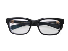 Load image into Gallery viewer, CHROME HEARTS クロムハーツ FOTI H.T.2 フォティ メガネ 18KGP プラスチック ブラック ゴールド サイズ54◻︎20 美品 中古 4b001785