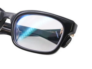 CHROME HEARTS クロムハーツ FOTI H.T.2 フォティ メガネ 18KGP プラスチック ブラック ゴールド サイズ54◻︎20 美品 中古 4b001785