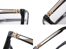 Load image into Gallery viewer, CHROME HEARTS クロムハーツ FOTI H.T.2 フォティ メガネ 18KGP プラスチック ブラック ゴールド サイズ54◻︎20 美品 中古 4b001785