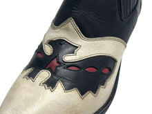 Load image into Gallery viewer, GOLDEN GOOSE ゴールデングース Sunset Flowers アンクルブーツ ウエスタン 本革 ホワイト ブラック サイズ 42 良品 中古 4b001787