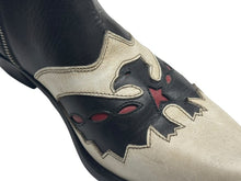 Load image into Gallery viewer, GOLDEN GOOSE ゴールデングース Sunset Flowers アンクルブーツ ウエスタン 本革 ホワイト ブラック サイズ 42 良品 中古 4b001787