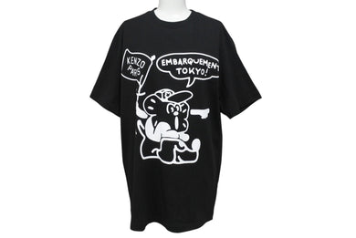 極美品 KENZO ケンゾー EMBARQUEMENT TOKYO 半袖Ｔシャツ BOKE Boy Travels FD55TS4434SY ブラック ホワイト サイズS 中古 4b001788 