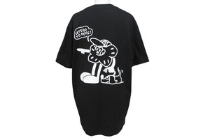極美品 KENZO ケンゾー EMBARQUEMENT TOKYO 半袖Ｔシャツ BOKE Boy Travels FD55TS4434SY ブラック ホワイト サイズS 中古 4b001788 