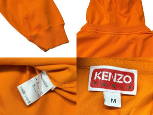 極美品 KENZO ケンゾー BOKE BOY TRAVELS プルオーバー フーディー パーカー 23SS FD52TS0324SE オレンジ サイズM 中古 4b001789