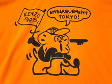 Load image into Gallery viewer, 極美品 KENZO ケンゾー BOKE BOY TRAVELS プルオーバー フーディー パーカー 23SS FD52TS0324SE オレンジ サイズM 中古 4b001789