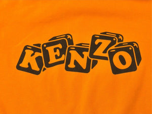 極美品 KENZO ケンゾー BOKE BOY TRAVELS プルオーバー フーディー パーカー 23SS FD52TS0324SE オレンジ サイズM 中古 4b001789