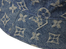 Load image into Gallery viewer, LOUIS VUITTON ルイヴィトン バケットハット・モノグラム エッセンシャル M78772 ブルー モノグラムキャンバス 美品 中古 4b001792