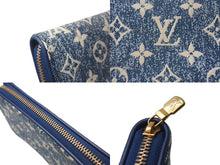 Load image into Gallery viewer, LOUIS VUITTON ルイヴィトン ジッピーウォレット 長財布 モノグラムジャガードデニム M81226 ブルー ゴールド金具 美品 中古 4b001793