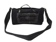 Load image into Gallery viewer, PRADA プラダ ショルダーバッグ ハンドバッグ 2way アントラチーテシェットランド 99AW B9475 ウール ファー シルバー金具 美品 中古 4B001800