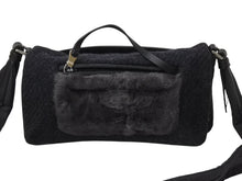 Load image into Gallery viewer, PRADA プラダ ショルダーバッグ ハンドバッグ 2way アントラチーテシェットランド 99AW B9475 ウール ファー シルバー金具 美品 中古 4B001800