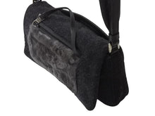 Load image into Gallery viewer, PRADA プラダ ショルダーバッグ ハンドバッグ 2way アントラチーテシェットランド 99AW B9475 ウール ファー シルバー金具 美品 中古 4B001800