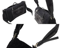 Load image into Gallery viewer, PRADA プラダ ショルダーバッグ ハンドバッグ 2way アントラチーテシェットランド 99AW B9475 ウール ファー シルバー金具 美品 中古 4B001800