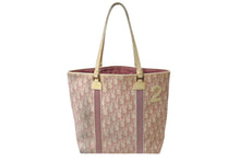 Load image into Gallery viewer, Christian Dior クリスチャンディオール ハンドバッグ BOD0094 トロッター キャンバス ピンク ホワイト レディース 良品 中古 4b001802
