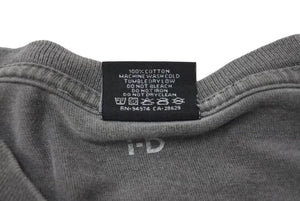 STUSSY x iD ステューシー コラボレーション ワールドツアー 半袖Tシャツ グレー ウォッシュ 中古 4b001804 