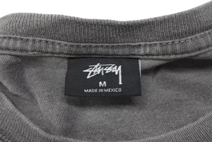 STUSSY x iD ステューシー コラボレーション ワールドツアー 半袖Tシャツ グレー ウォッシュ 中古 4b001804 