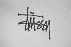 STUSSY ステューシー 半袖Ｔシャツ STUSSY ステューシー 半袖Tシャツ ホワイト オールド クラシック ロゴ ホワイト S 中古 4b001805