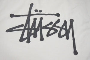 STUSSY ステューシー 半袖Ｔシャツ STUSSY ステューシー 半袖Tシャツ ホワイト オールド クラシック ロゴ ホワイト S 中古 4b001805