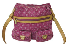 Load image into Gallery viewer, LOUIS VUITTON ルイヴィトン ハンドバッグ ワンショルダー バギーGM モノグラムデニム M95210 ピンク ゴールド金具 美品 中古 4b001811