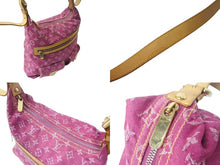 Load image into Gallery viewer, LOUIS VUITTON ルイヴィトン ハンドバッグ ワンショルダー バギーGM モノグラムデニム M95210 ピンク ゴールド金具 美品 中古 4b001811