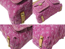 Load image into Gallery viewer, LOUIS VUITTON ルイヴィトン ハンドバッグ ワンショルダー バギーGM モノグラムデニム M95210 ピンク ゴールド金具 美品 中古 4b001811