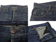 Load image into Gallery viewer, CHROME HEARTS クロムハーツ フレアニー デニムパンツ サイズ34x32 クロスボール インディゴブルー コットン シルバ−925 美品 中古 4b001812