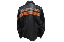 Load image into Gallery viewer, HARLEY-DAVIDSON ハーレーダビットソン ライダースジャケット レザージャケット ブラック ブラウン レザー M メンズ 美品 中古 4b001829
